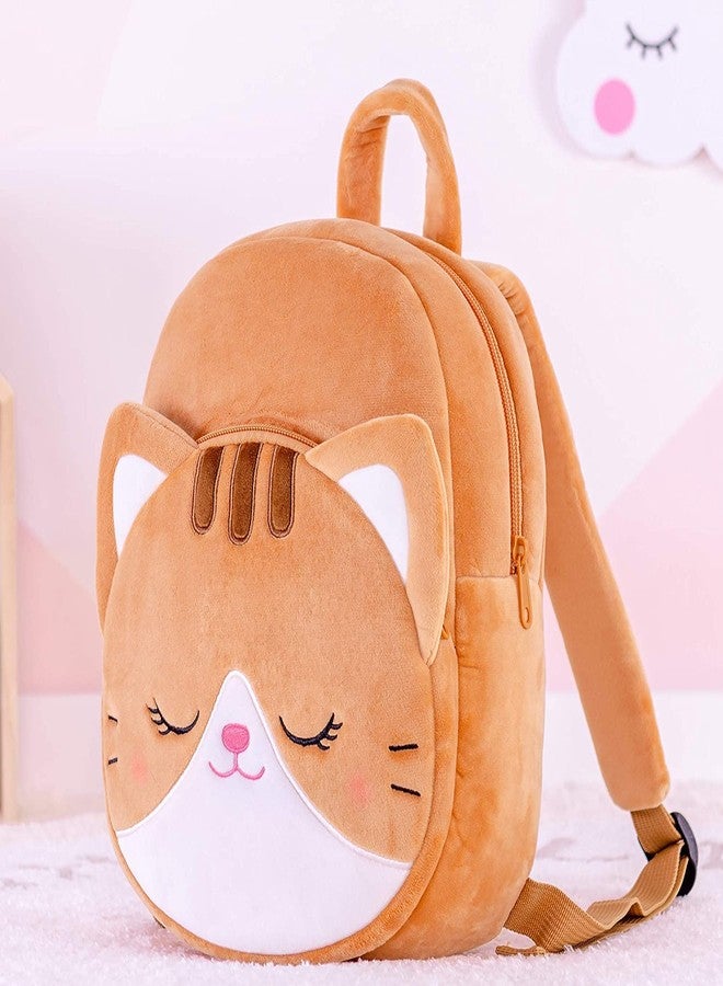 Delicado Cute Small Toddler Kids Backpack Plush Cartoon Mini Children School/Nursery/Picnic/Travelling Bag For Baby Girl Boy Age 1-5 Years (15 * 12 Inches, Yellow) - Image 4